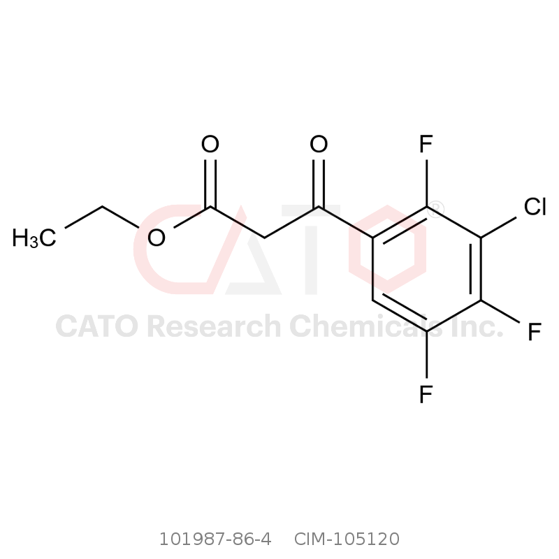 CAS No.:101987-86-4,Ethyl 3-(3-chloro-2,4,5-trifluorophenyl)-3-oxopropanoate