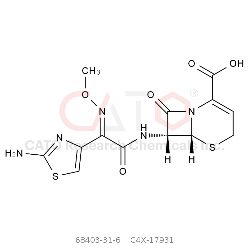 CAS No.:68403-31-6,(E)-Ceftizoxime Impurity 1