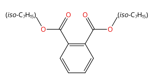 邻苯二甲酸二异庚酯 Diisoheptyl phthalate CAS 41451-28-9 结构式 Chemical Structure