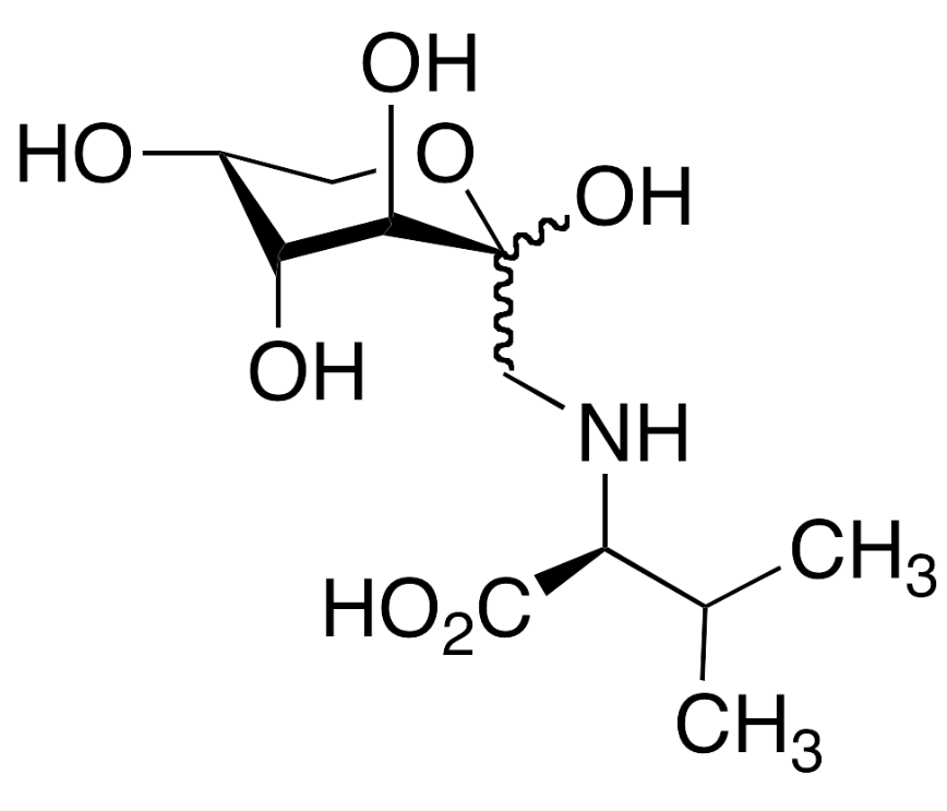 果糖缬氨酸（非对映异构体混合物） Fructose Valine (mixture of diastereomers) CAS 10003-64-2 结构式 Chemical Structure