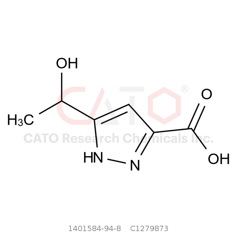 CAS No.:1401584-94-8,5-(1-Hydroxyethyl)-1H-pyrazole-3-carboxylic acid