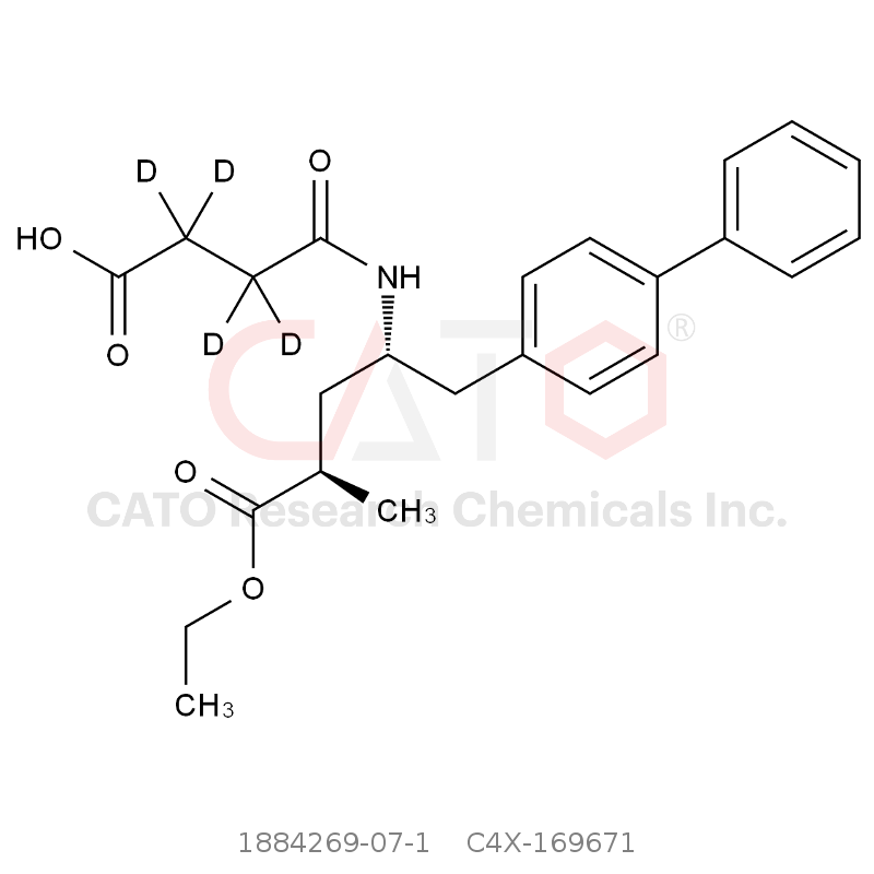 CAS No.:1884269-07-1,Sacubitril-d4