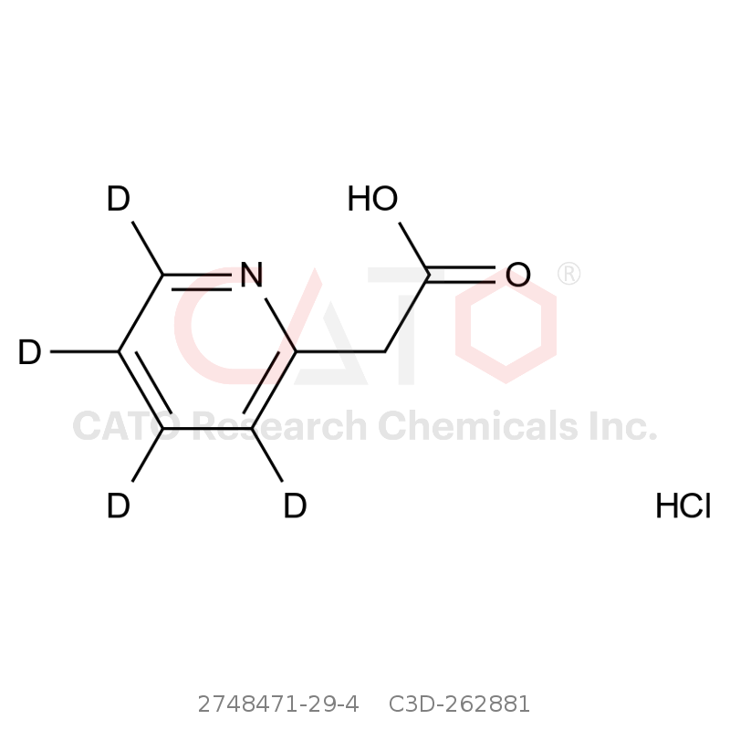 CAS No.:2748471-29-4,2-吡啶乙酸-d4盐酸盐