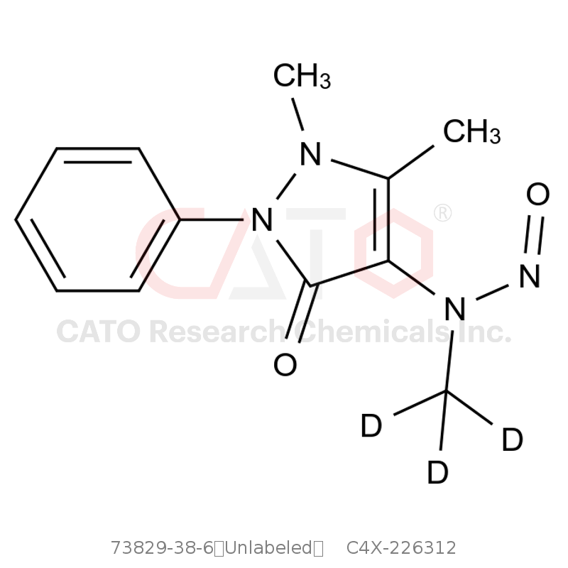 CAS No.:73829-38-6（Unlabeled）,N-Nitroso Metamizole EP Impurity C D3