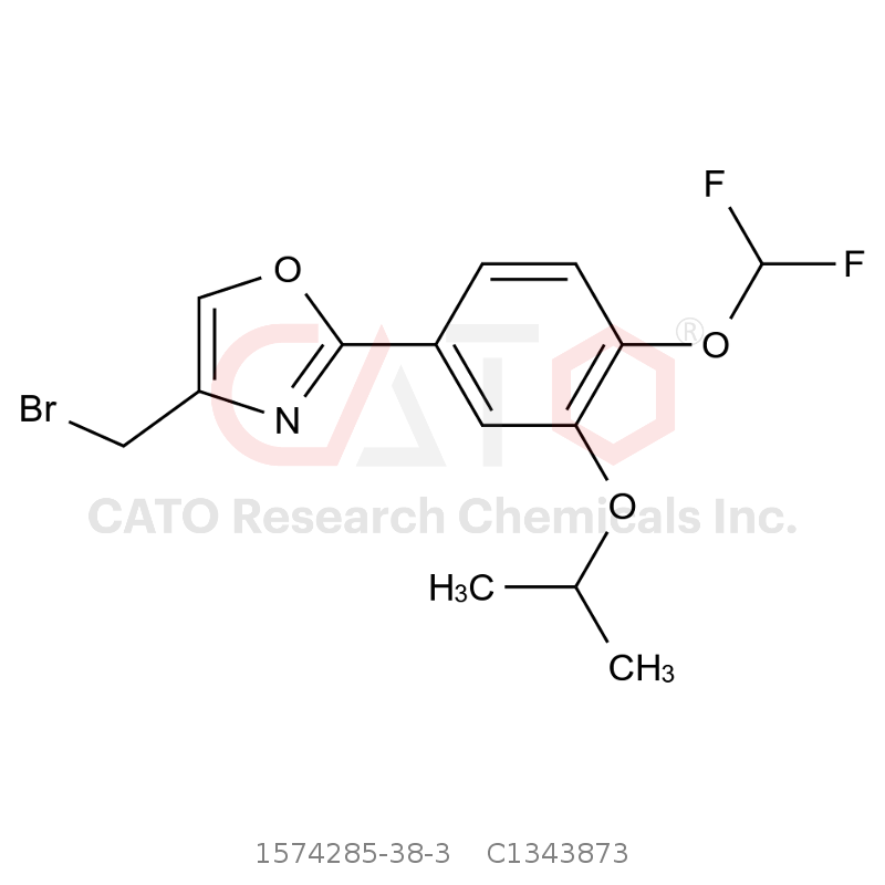 CAS No.:1574285-38-3,4-(溴甲基)-2-(4-(二氟甲氧基)-3-异丙氧基苯基)恶唑