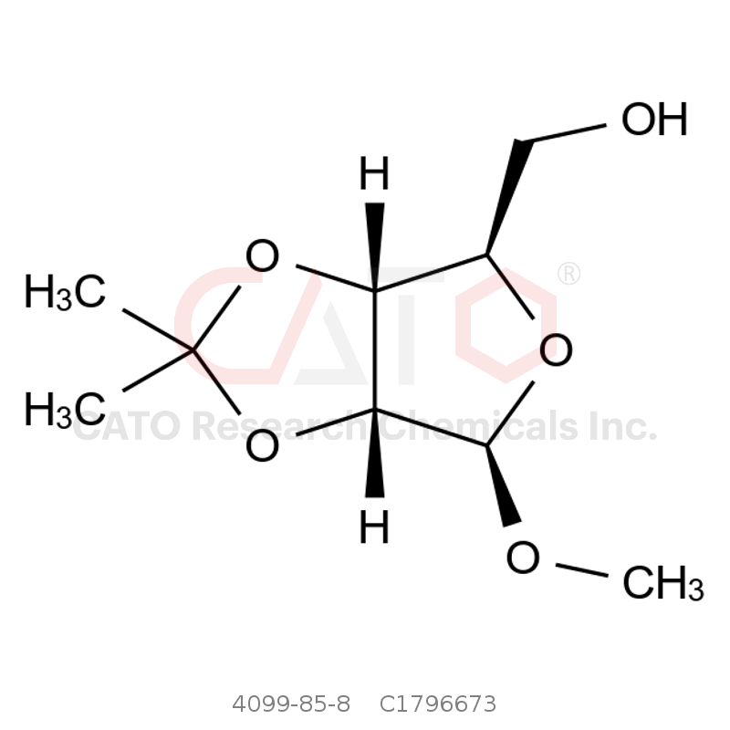 CAS No.:4099-85-8,((3aR,4R,6R,6aR)-6-Methoxy-2,2-dimethyltetrahydrofuro[3,4-d][1,3]dioxol-4-yl)methanol
