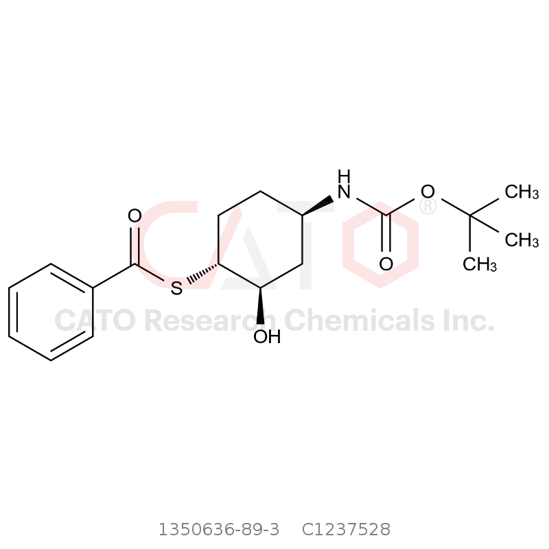 CAS No.:1350636-89-3,O-((1R,2R,4R)-4-((叔丁氧羰基)氨基)-2-羟基环己基)苯硫代酸酯