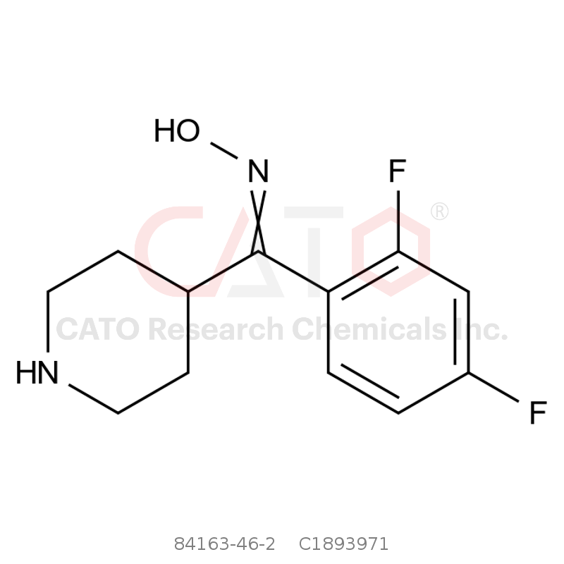 CAS No.:84163-46-2,(2,4-difluorophenyl)(piperidin-4-yl)methanone oxime