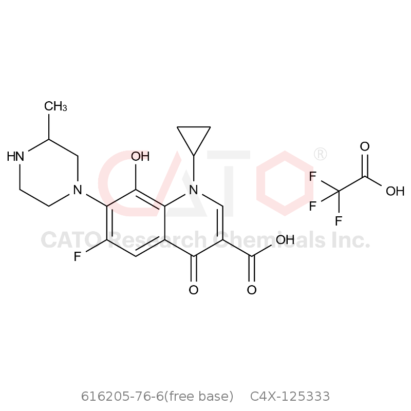 CAS No.:616205-76-6(free base),Gatifloxacin Impurity 3 TFA