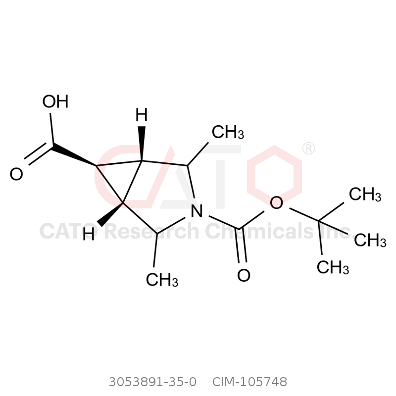 CAS No.:3053891-35-0,(1R,5S,6R)-3-(叔丁氧羰基)-2,4-二甲基-3-氮杂双环[3.1.0]己烷-6-羧酸