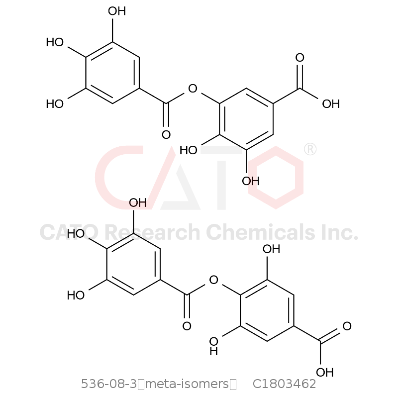 CAS No.:536-08-3（meta-isomers）,没食子酸（对位与间位异构体的混合物）