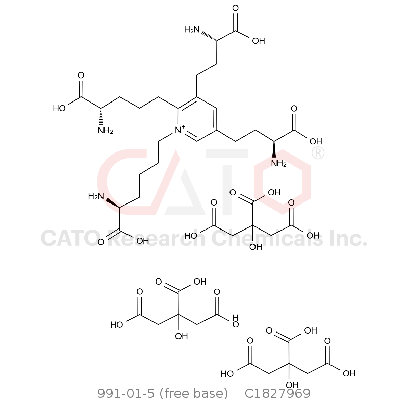 CAS No.:991-01-5 (free base),Isodesmosine Citrate Salt