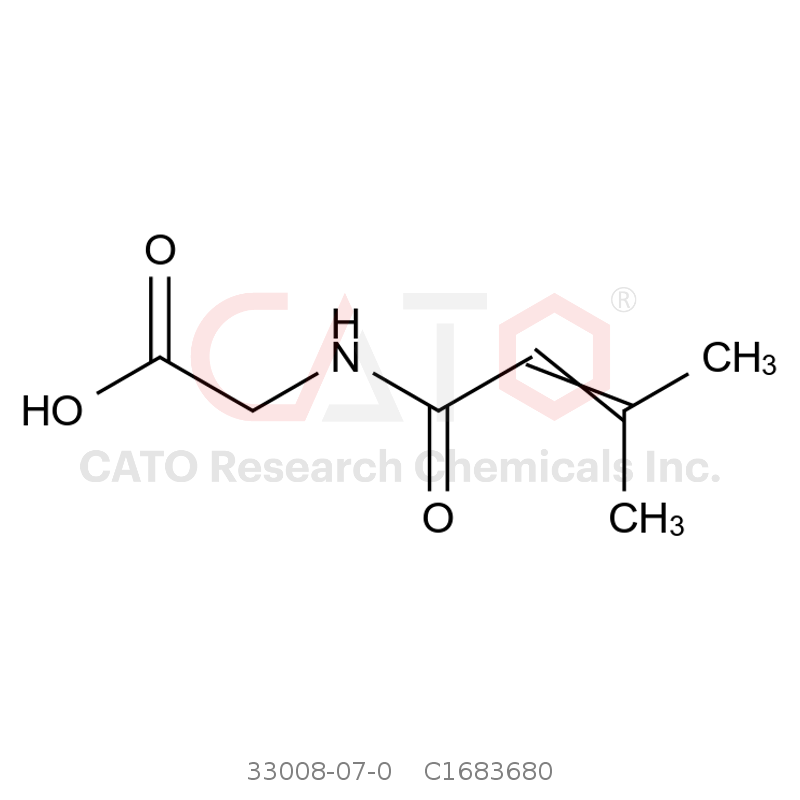 CAS No.:33008-07-0,2-(3-甲基丁-2-烯酰氨基)乙酸 