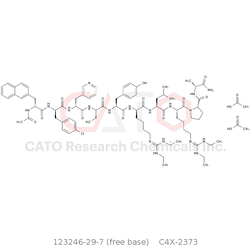 CAS No.:123246-29-7 (free base),双醋酸加尼瑞克