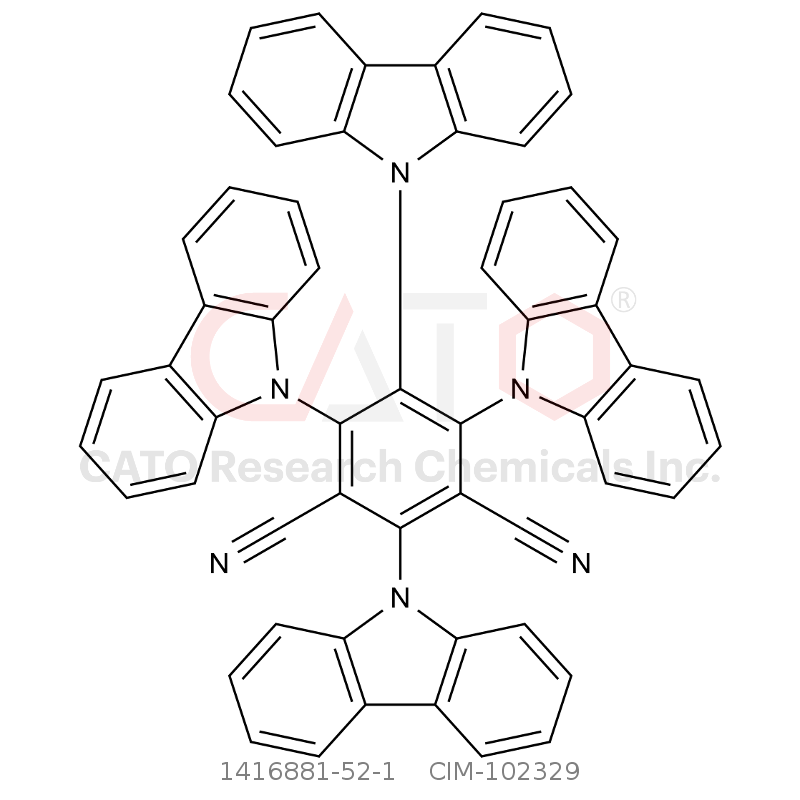 CAS No.:1416881-52-1,2,4,5,6-四(9-咔唑基)-间苯二腈
