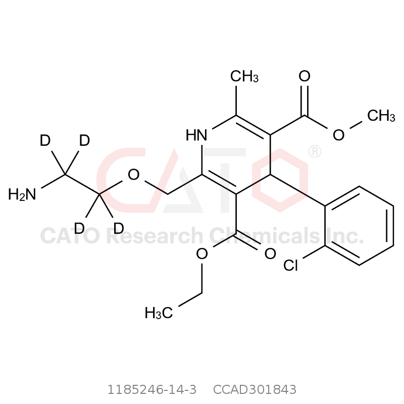 CAS No.:1185246-14-3,氨氯地平-d4