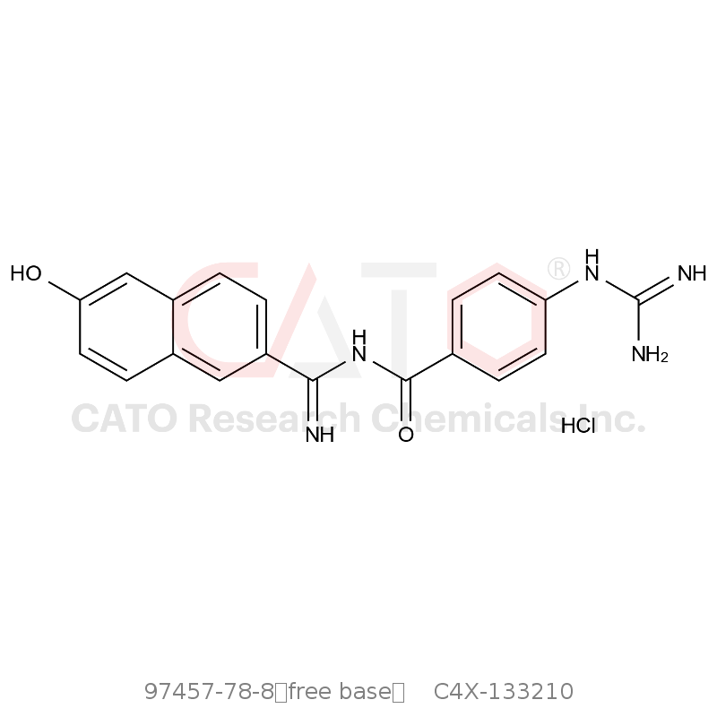 CAS No.:97457-78-8（free base）,萘莫司他杂质10
