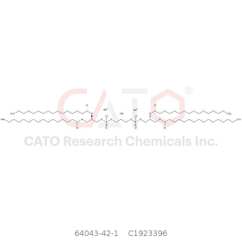 CAS No.:64043-42-1,1',3'-双[1,2-二棕榈酰-sn-甘油-3-磷酸]-甘油醇（钠盐）