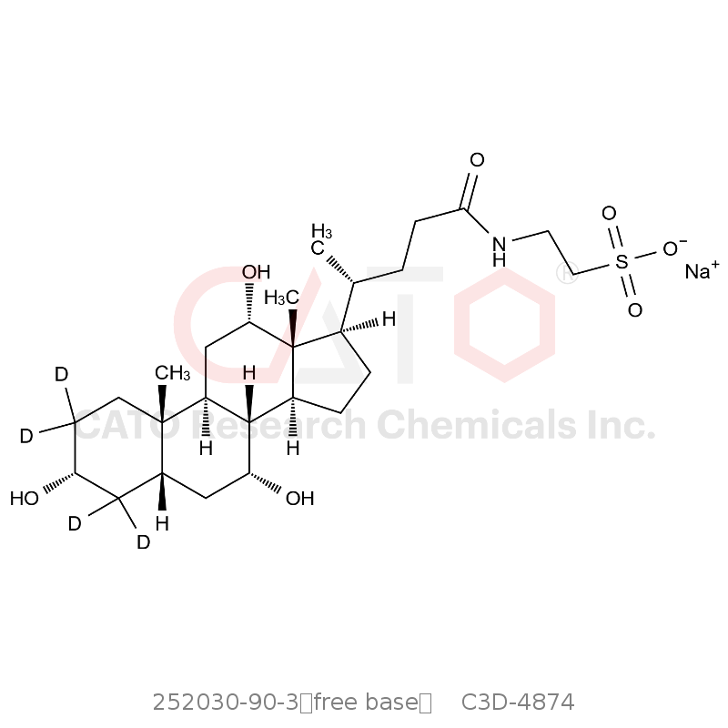 CAS No.:252030-90-3（free base）,牛磺胆酸D4钠盐