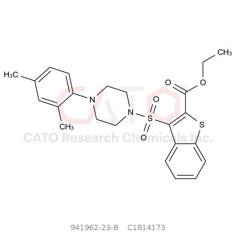 CAS No.:941962-23-8,ethyl 3-((4-(2,4-dimethylphenyl)piperazin-1-yl)sulfonyl)benzo[b]thiophene-2-carboxylate