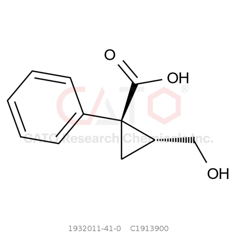 CAS No.:1932011-41-0,(1R,2R)-2-(hydroxymethyl)-1-phenylcyclopropane-1-carboxylic Acid