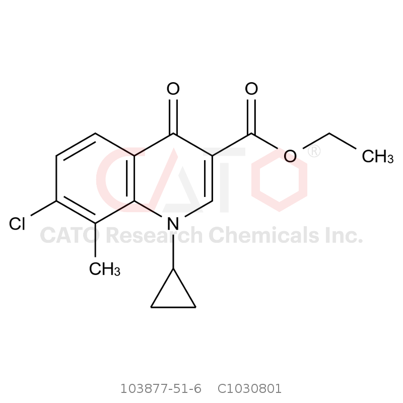 CAS No.:103877-51-6,Ethyl 7-chloro-1-cyclopropyl-8-methyl-4-oxo-1,4-dihydroquinoline-3-carboxylate