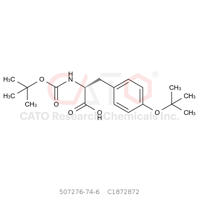 CAS No.:507276-74-6,(R)-3-(4-(叔丁氧基)苯基)-2-((叔丁氧基羰基)氨基)丙酸 
