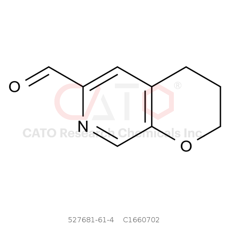 CAS No.:527681-61-4,3,4-Dihydro-2H-pyrano[2,3-c]pyridine-6-carbaldehyde