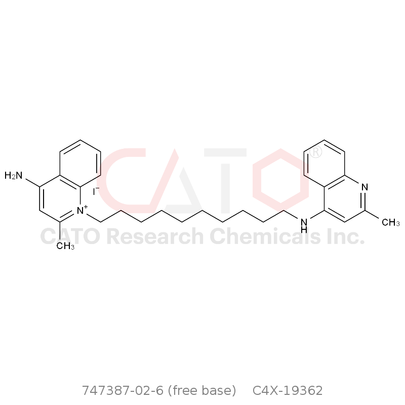 CAS No.:747387-02-6 (free base),Dequalinium EP Impurity B Iodide
