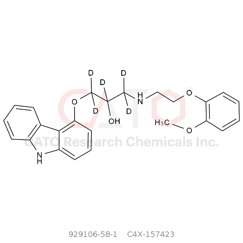 CAS No.:929106-58-1,Carvedilol-d5