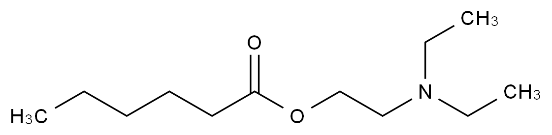 胺鲜酯 2-Diethylaminoethyl Hexanoate CAS 10369-83-2 结构式 Chemical Structure