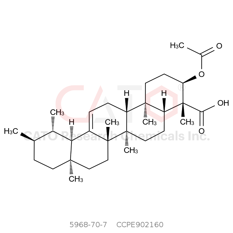 CAS No.:5968-70-7,3-乙酰基-β乳香酸