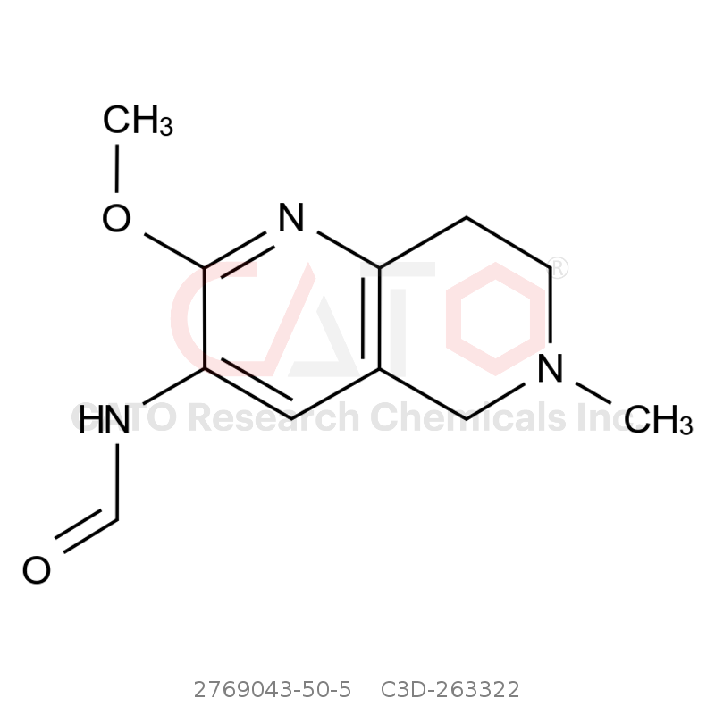 CAS No.:2769043-50-5, N-(5,6,7,8-tetrahydro-2-methoxy-6-methyl-1,6-naphthyridin-3-yl)formamide