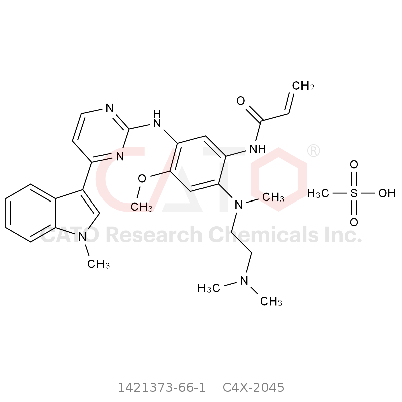 CAS No.:1421373-66-1,甲磺酸奥希替尼
