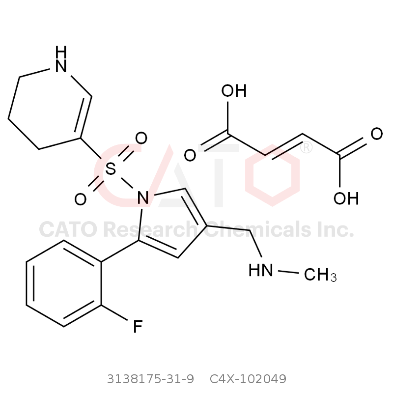 CAS No.:3138175-31-9,Vonoprazan Fumarate Impurity 49