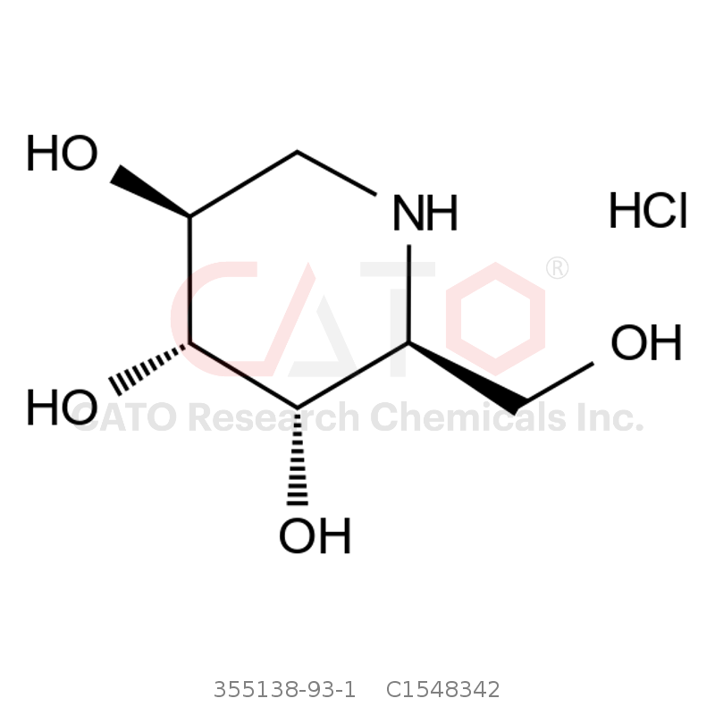 CAS No.:355138-93-1,(2S,3S,4R,5S)-2-(hydroxymethyl)piperidine-3,4,5-triol hydrochloride