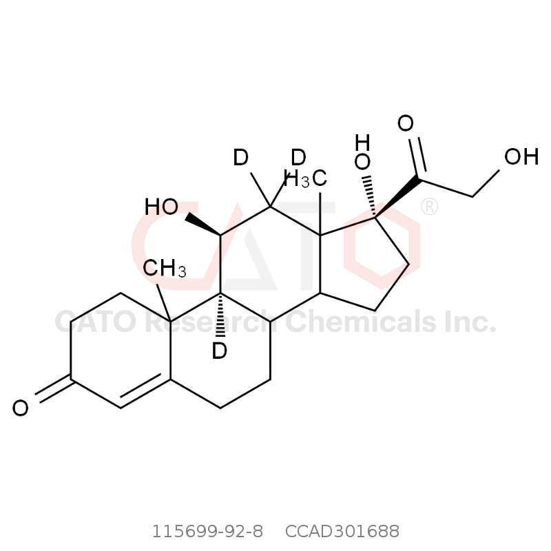 CAS No.:115699-92-8,Cortisol-9,12,12-d3