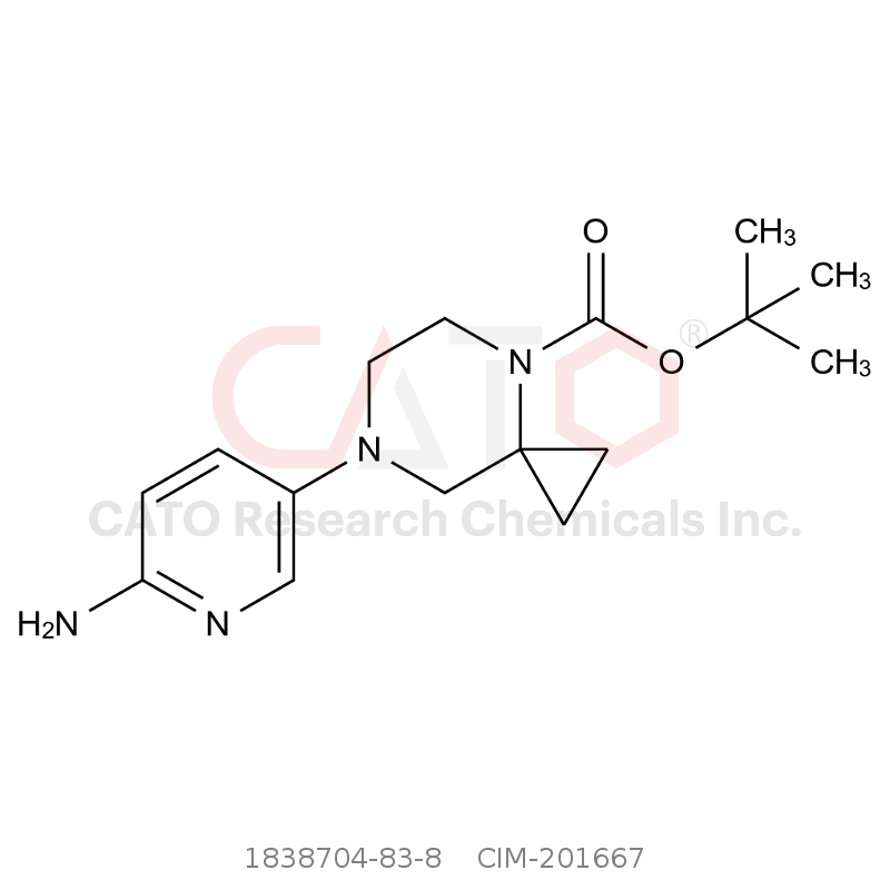 CAS No.:1838704-83-8,tert-Butyl 7-(6-aminopyridin-3-yl)-4,7-diazaspiro[2.5]octane-4-carboxylate