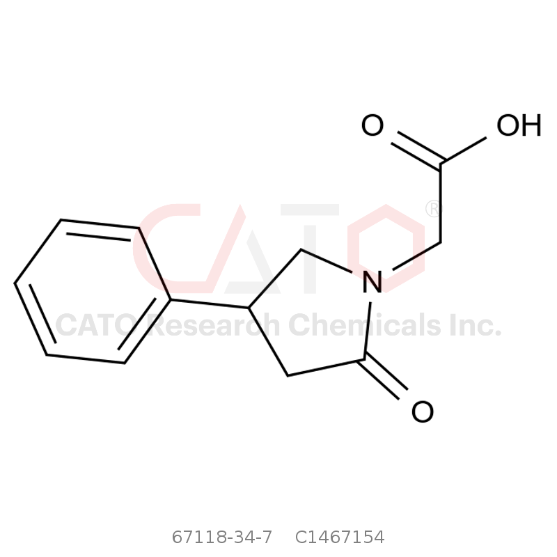 CAS No.:67118-34-7,2-氧代-4-苯基吡咯烷-1-基）乙酸