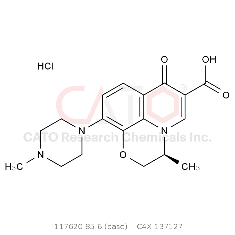 CAS No.: 117620-85-6 (base),左氧氟沙星EP杂质D（盐酸盐）