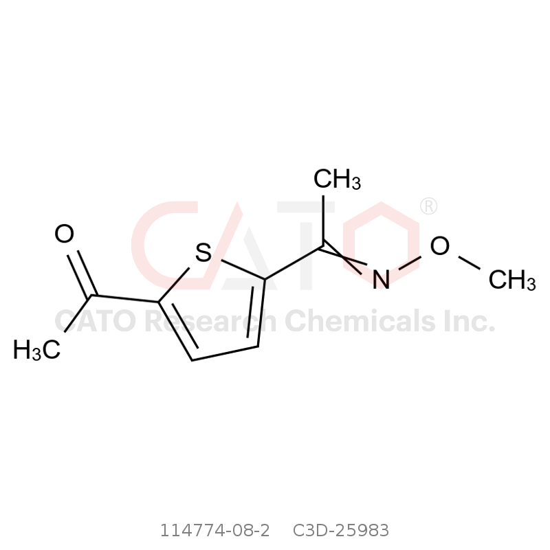 CAS No.:114774-08-2,1-[5-(N-methoxy-C-methylcarbonimidoyl)thiophen-2-yl]ethanone