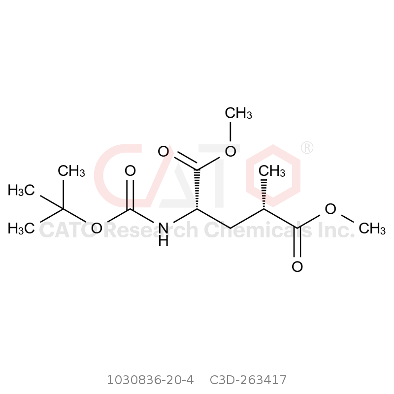 CAS No.:1030836-20-4,Dimethyl (2S,4S)-2-(Boc-amino)-4-methylpentanedioate