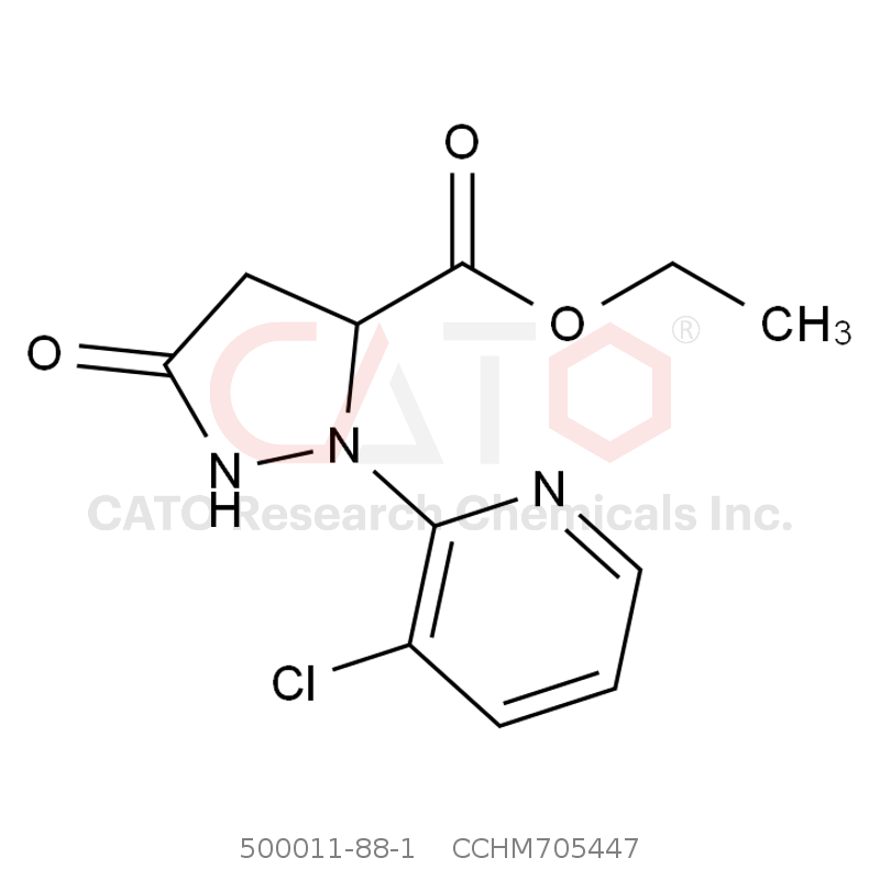 CAS No.:500011-88-1,Ethyl 2-(3-chloropyridin-2-yl)-5-oxopyrazolidine-3-carboxylate