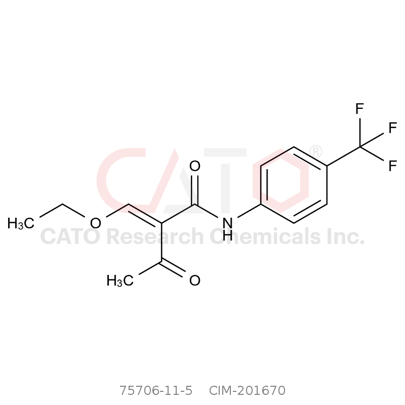 CAS No.:75706-11-5,(E)-2-(乙氧基亚甲基)-3-氧代-N-(4-(三氟甲基)苯基)丁酰胺