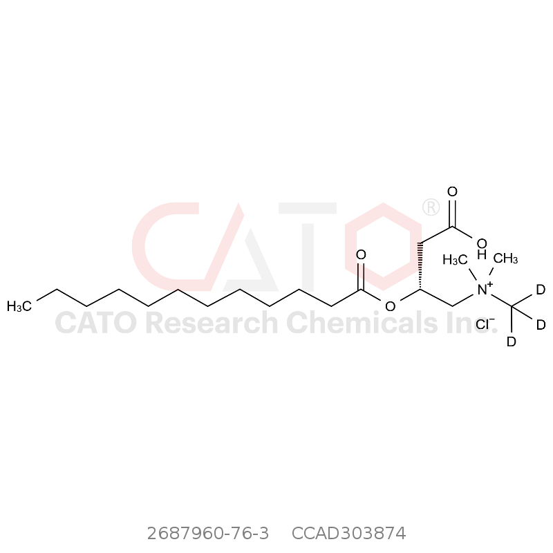 CAS No.:2687960-76-3,Dodecanoyl-L-carnitine-d3 HCl