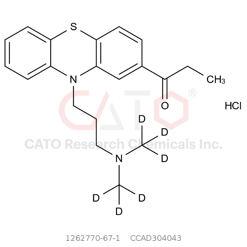 CAS No.:1262770-67-1,Propionylpromazine-D6 hydrochloride