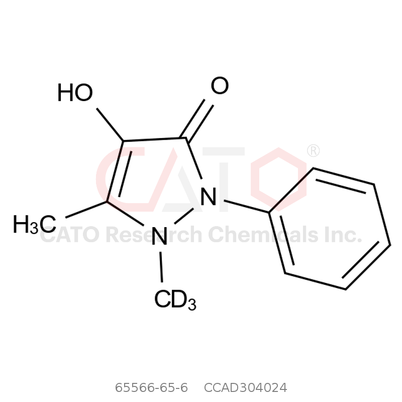 CAS No.:65566-65-6,4-Hydroxyantipyrine-D3