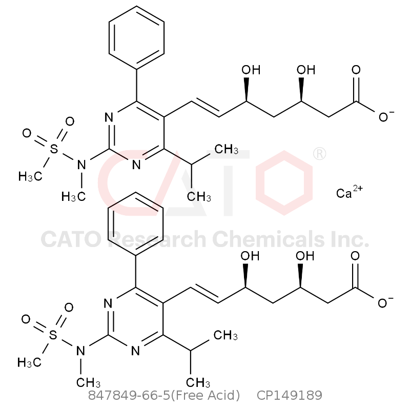 CAS No.:847849-66-5(Free Acid),瑞舒伐他汀EP杂质M(钙盐)