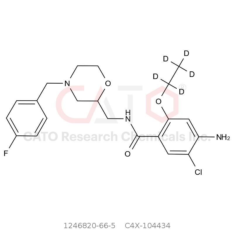 CAS No.:1246820-66-5,Mosapride-d5