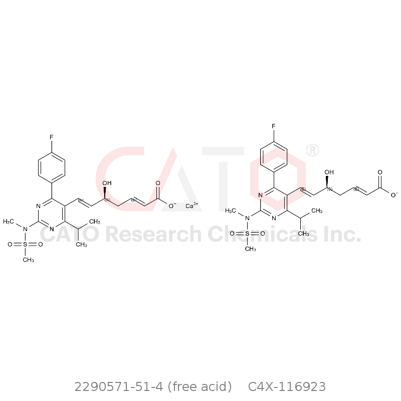 CAS No.:2290571-51-4 (free acid),Rosuvastatin EP Impurity N Calcium Salt